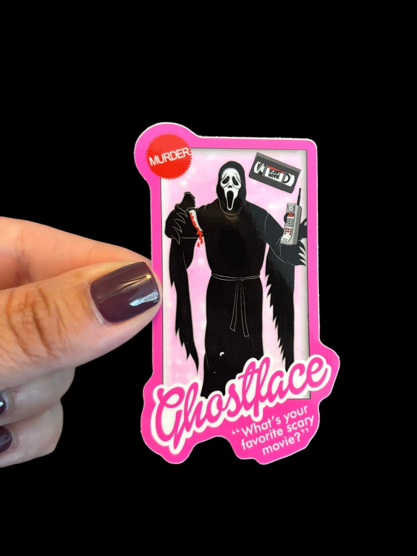 Ghostface Murder Sticker