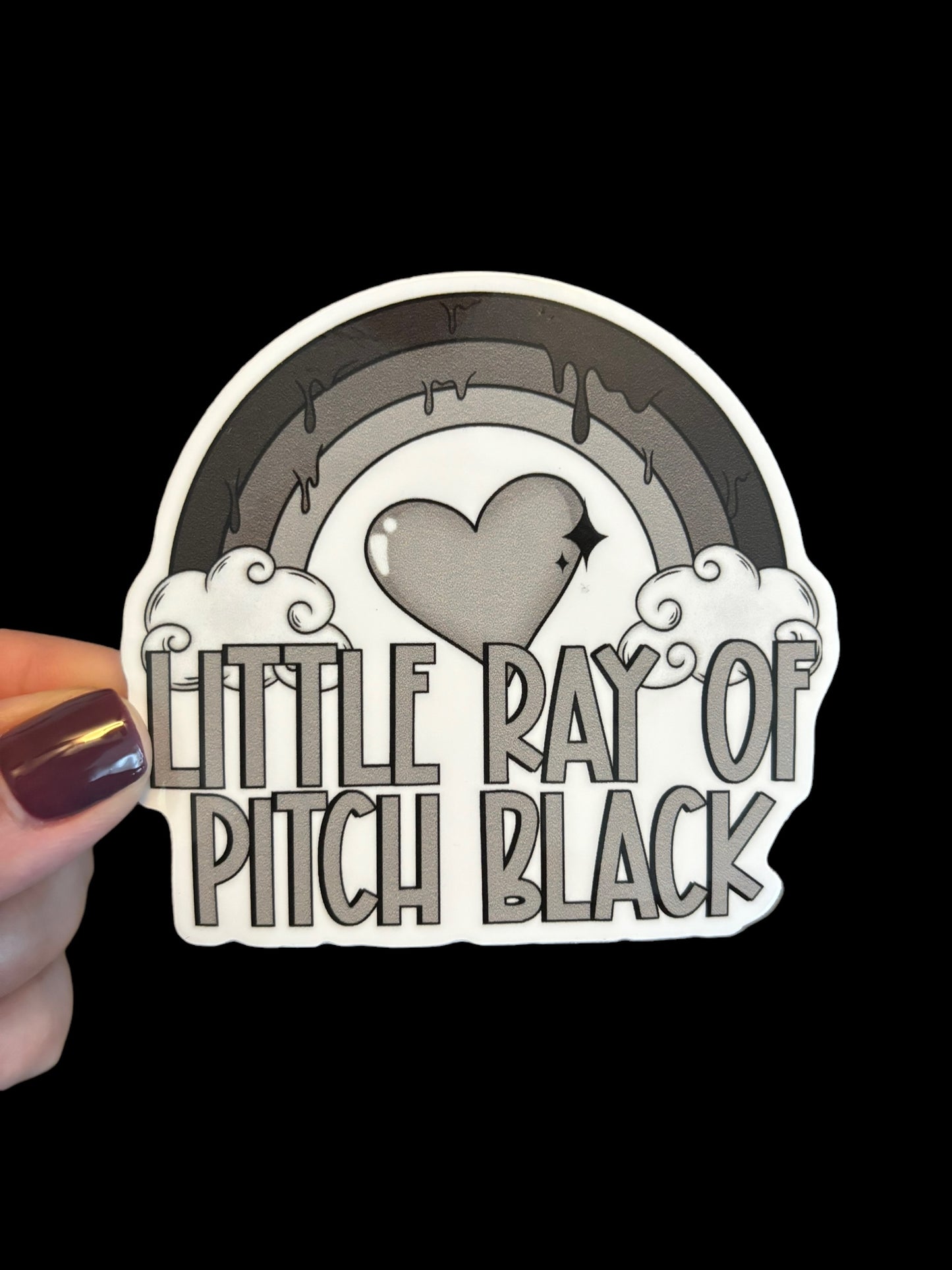 Little Ray Of Pitch Black Sticker