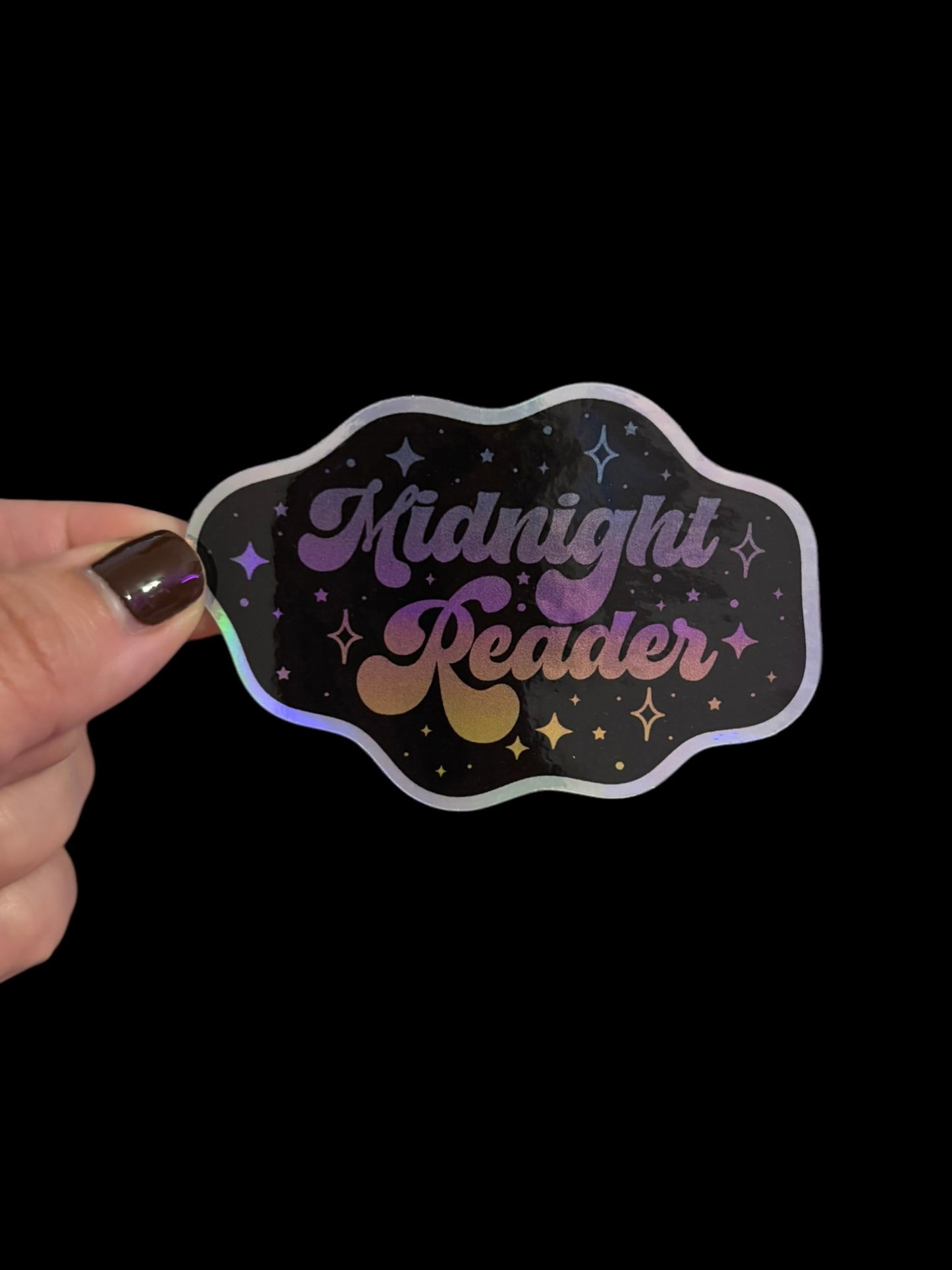Midnight Reader (Holographic) Sticker
