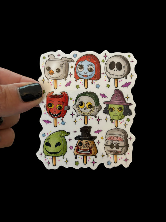 Nightmare before Christmas popsicles Sticker