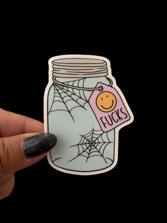 Jar of fucks Vinyl Sticker