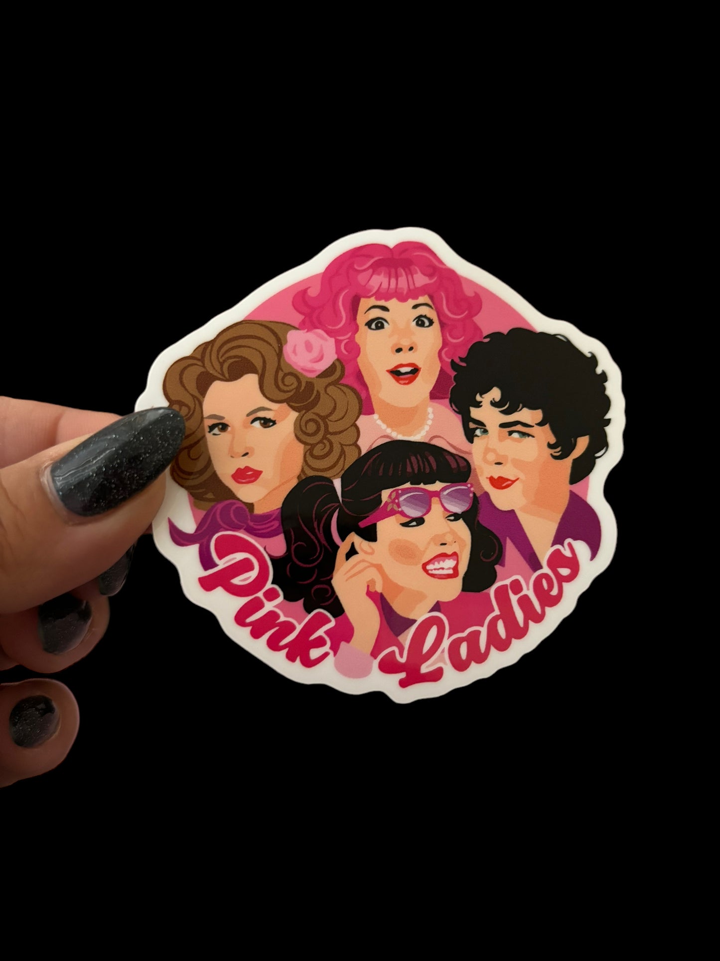 Pink Ladies Vinyl Sticker