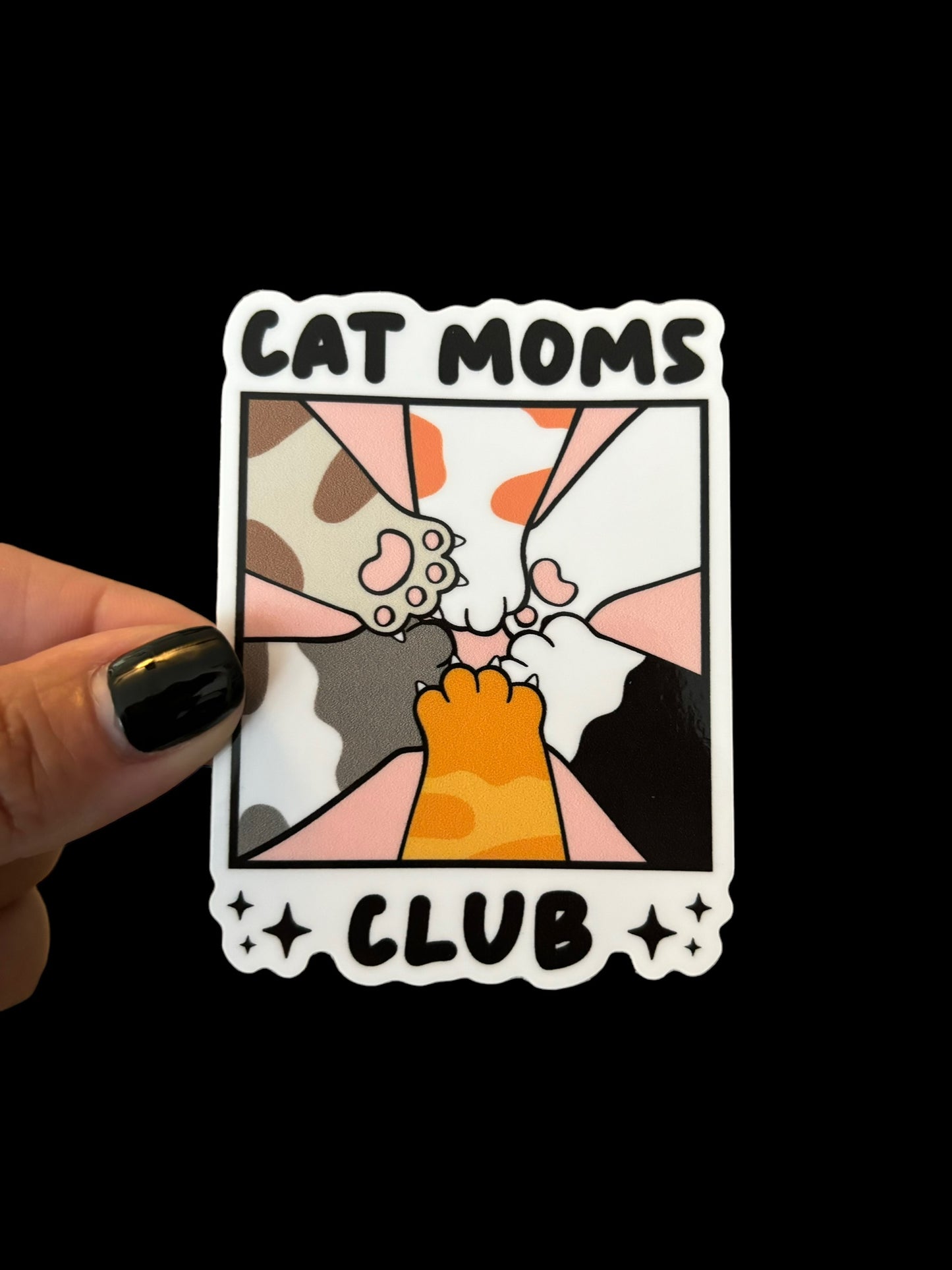 Cat Moms Club Sticker