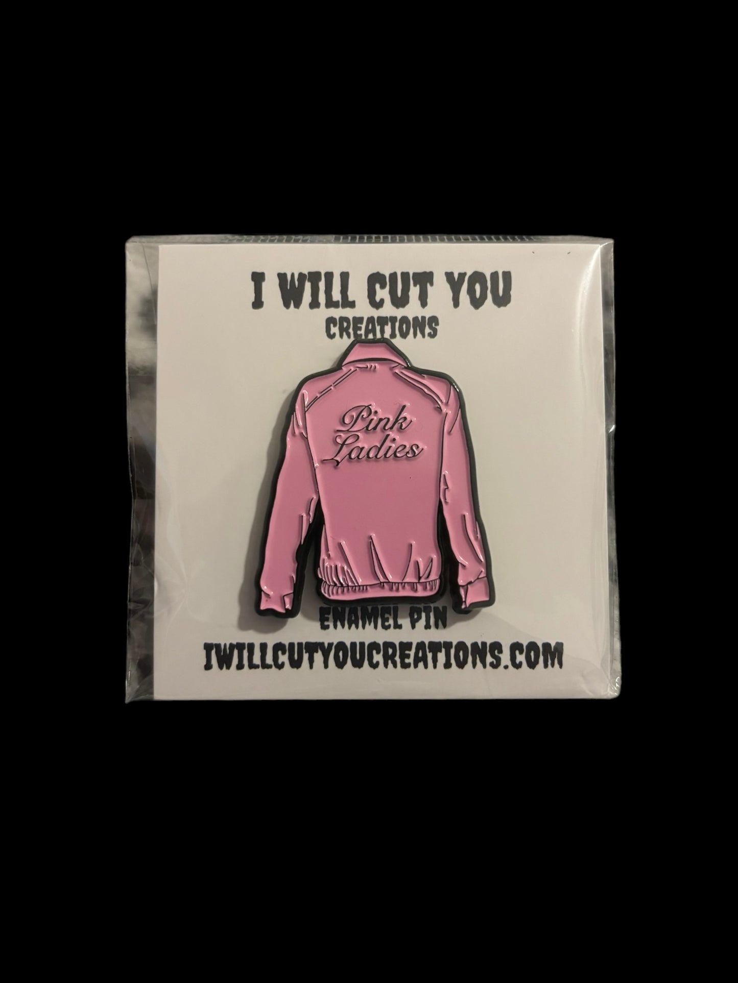 Pink ladies enamel pin