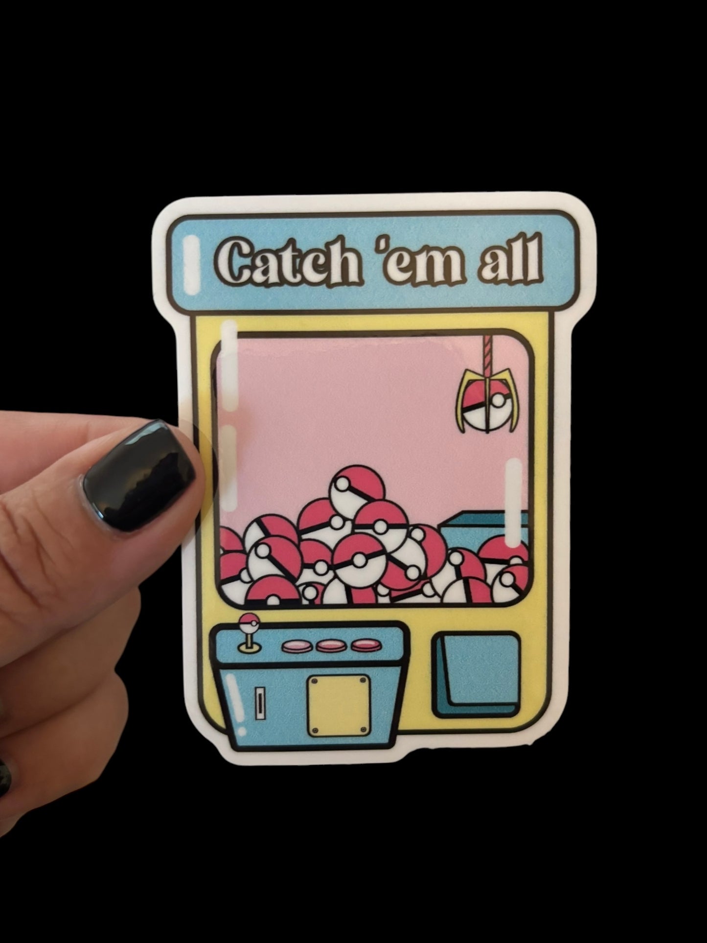 Claw machine catch ‘em all Sticker