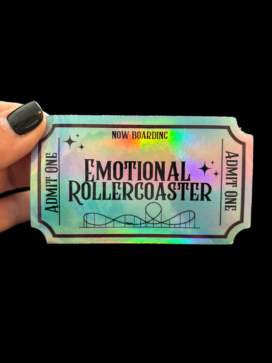 Emotional Roller Coaster (Holographic) Sticker