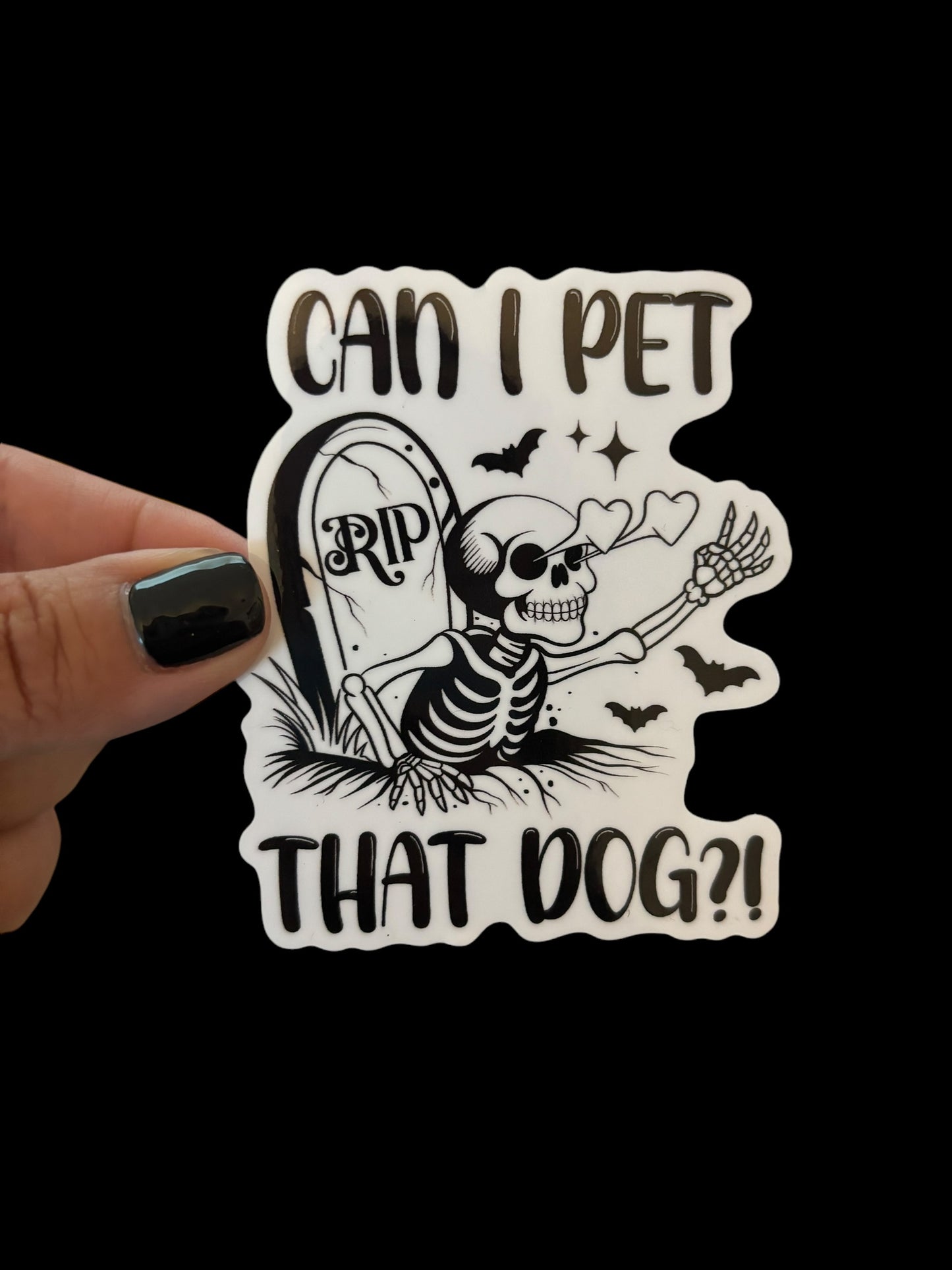 Can I pet that dog? Sticker