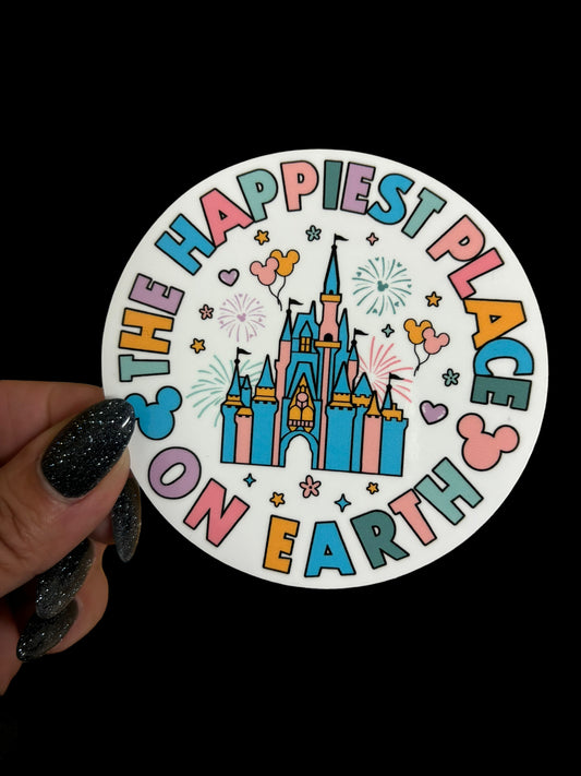Happiest Place Sticker