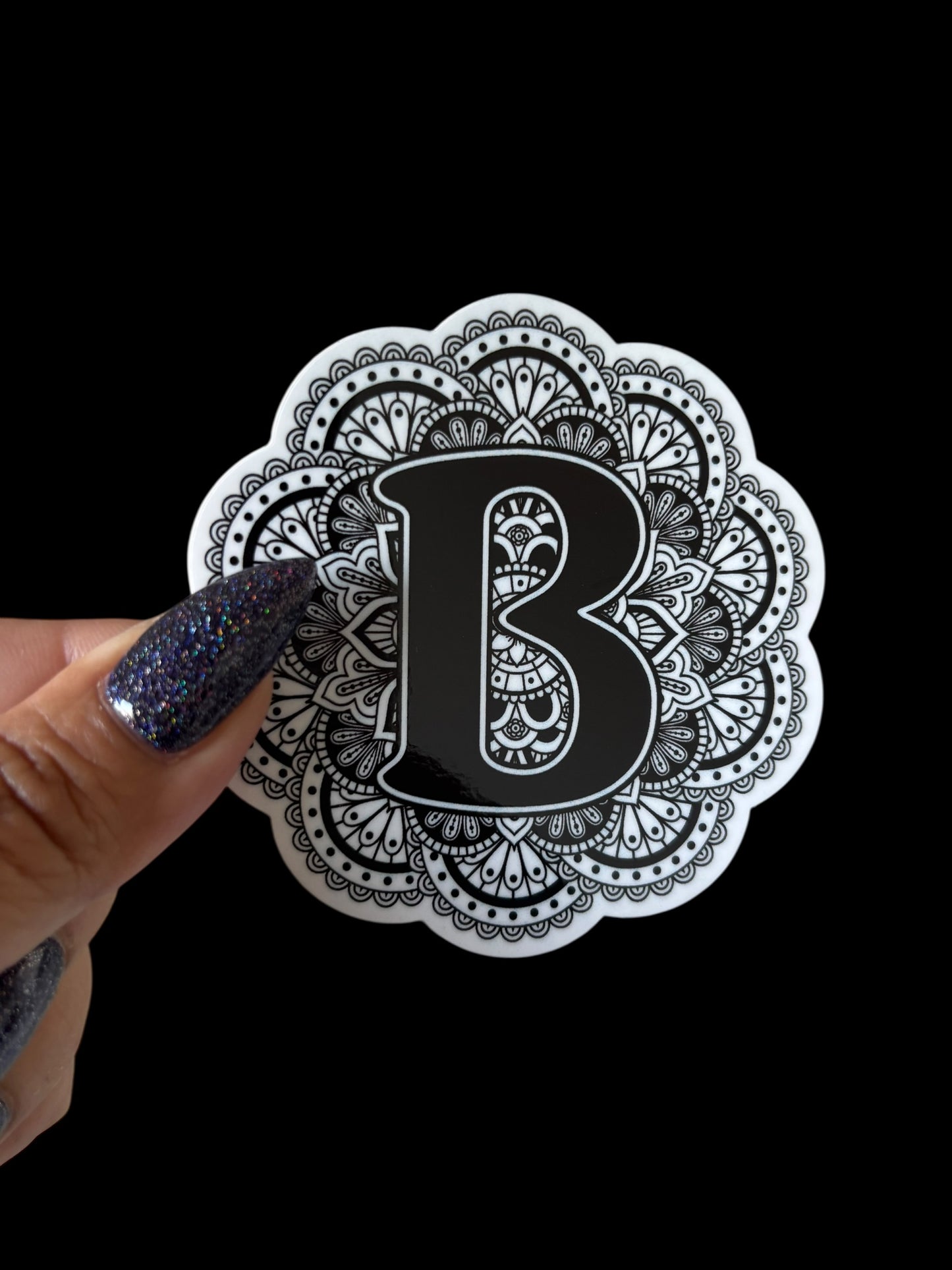 B Vinyl Sticker