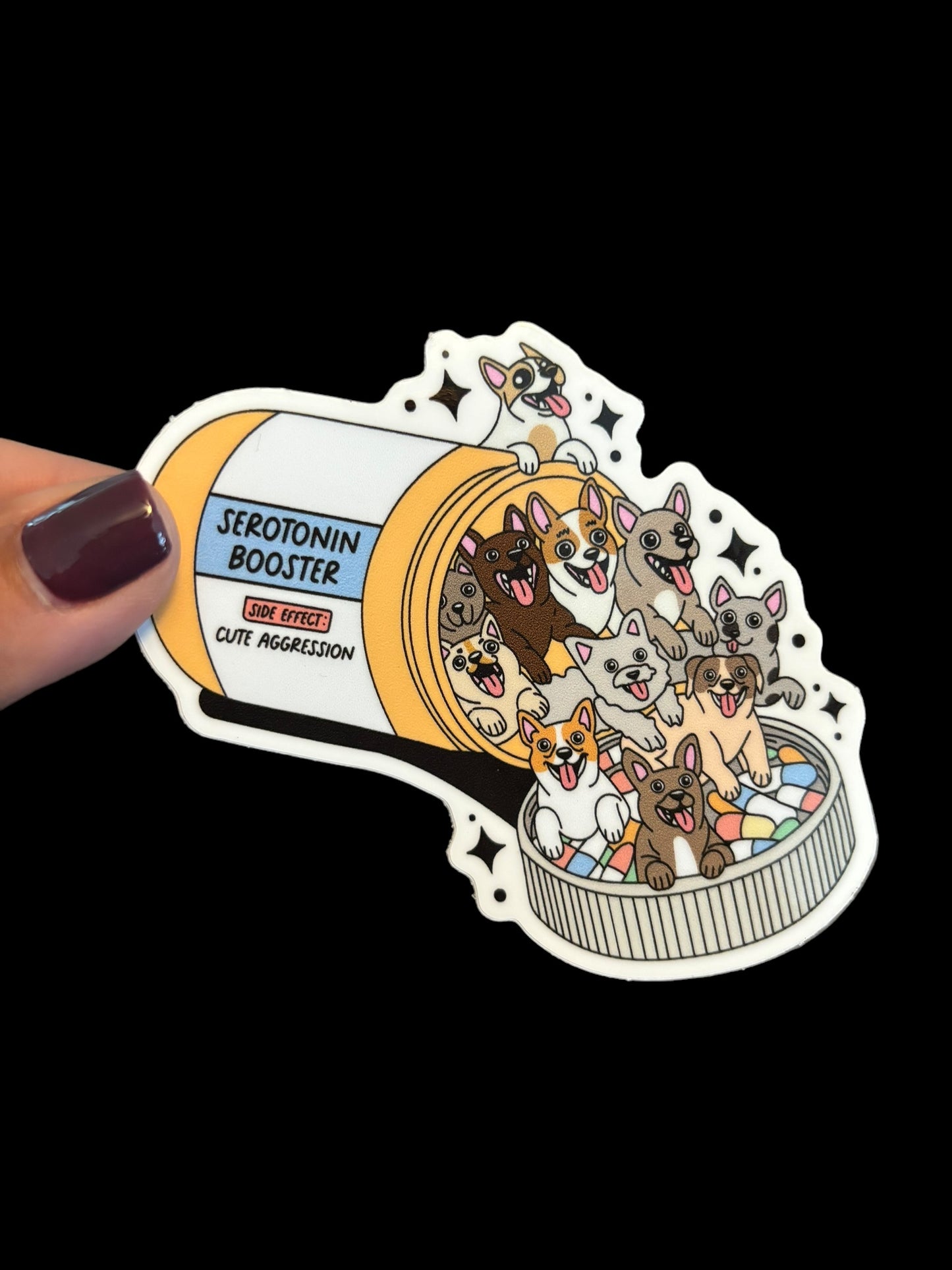 Dog Serotonin Booster Sticker
