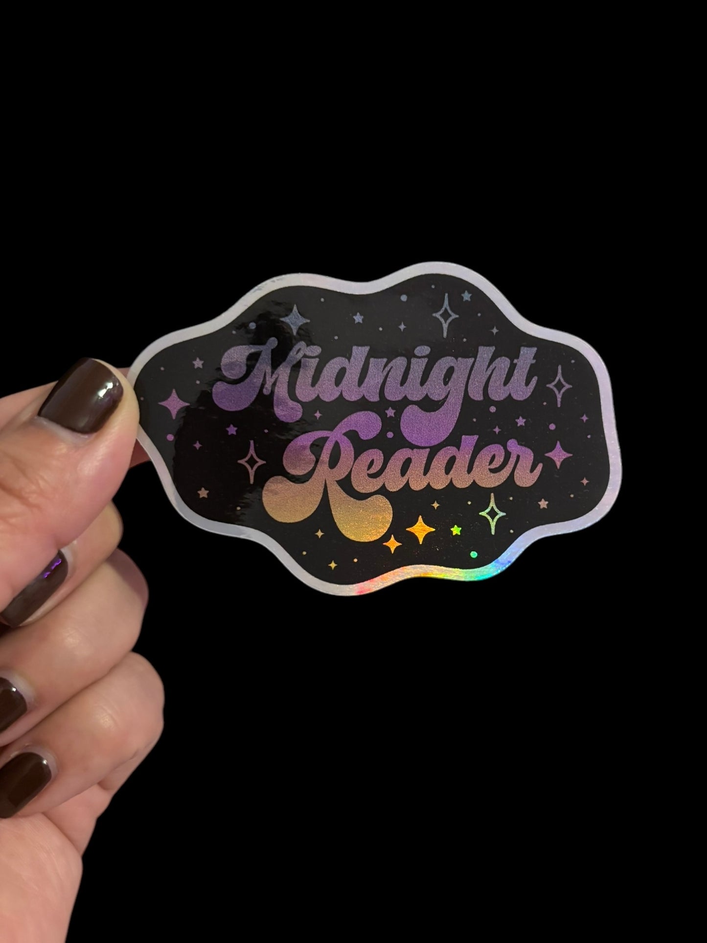 Midnight Reader (Holographic) Sticker