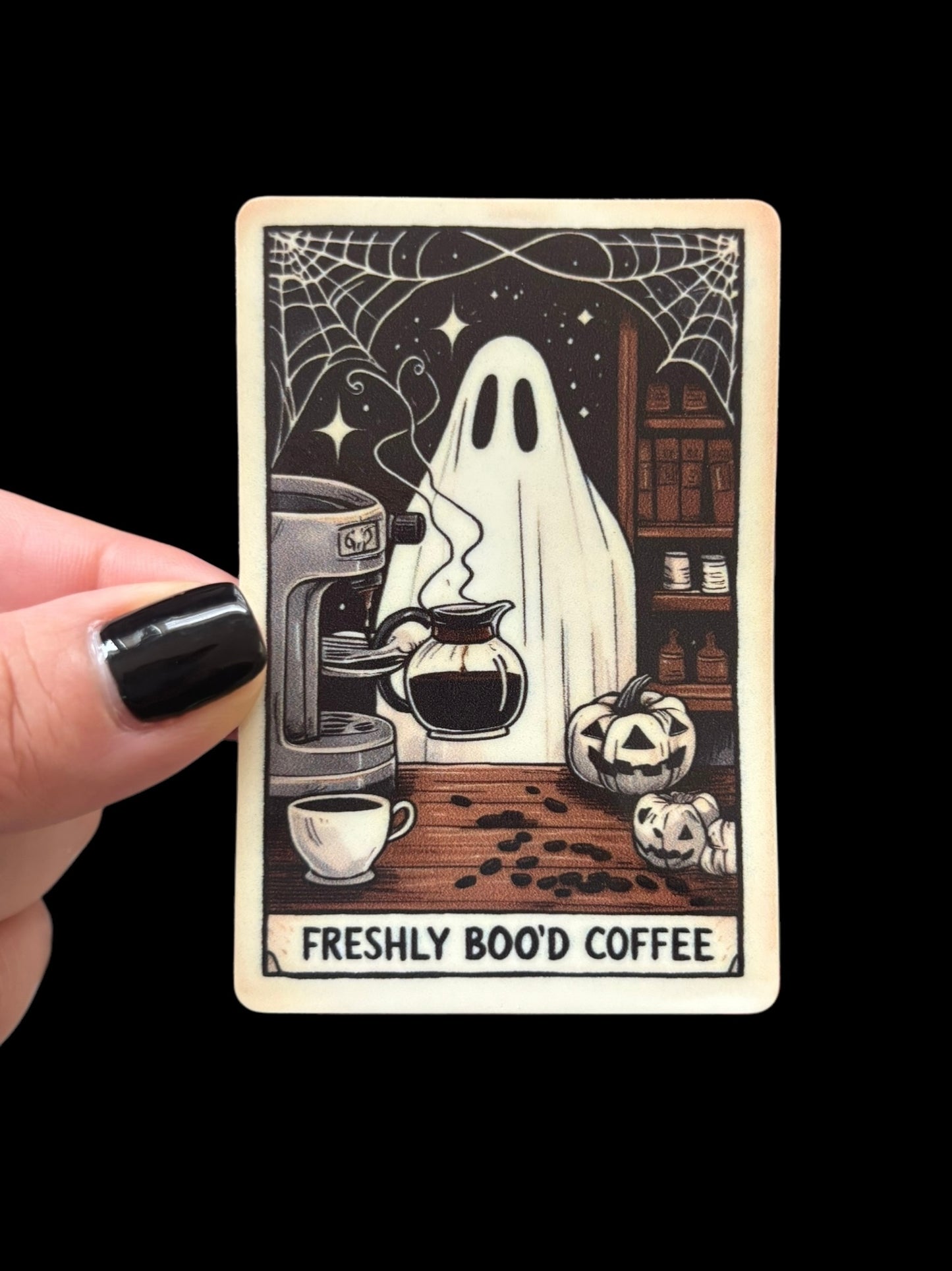 Freshly Boo’d Coffee Vinyl Sticker
