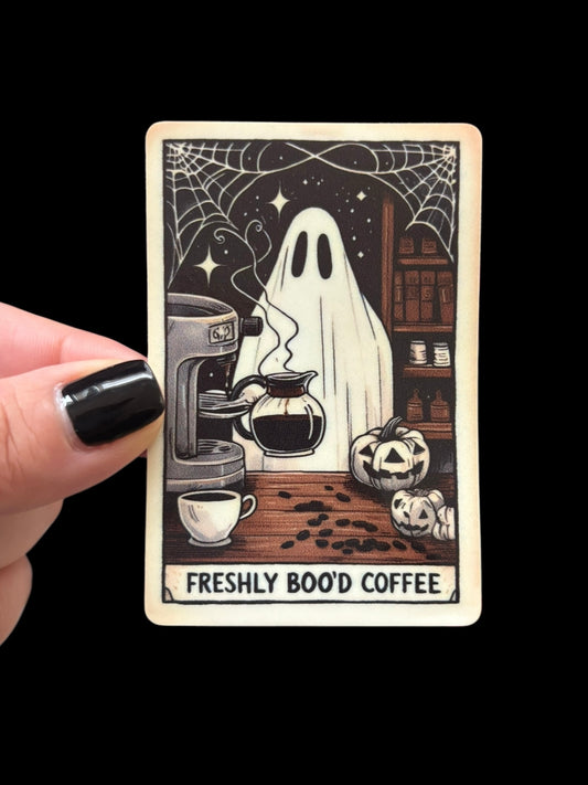 Freshly Boo’d Coffee Vinyl Sticker