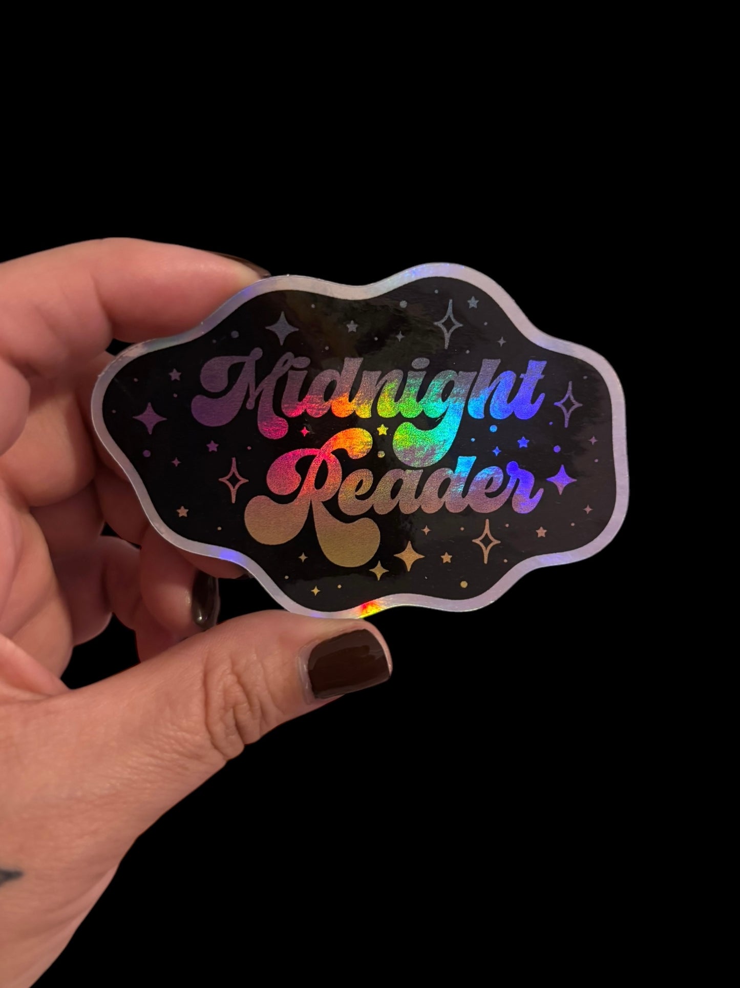 Midnight Reader (Holographic) Sticker
