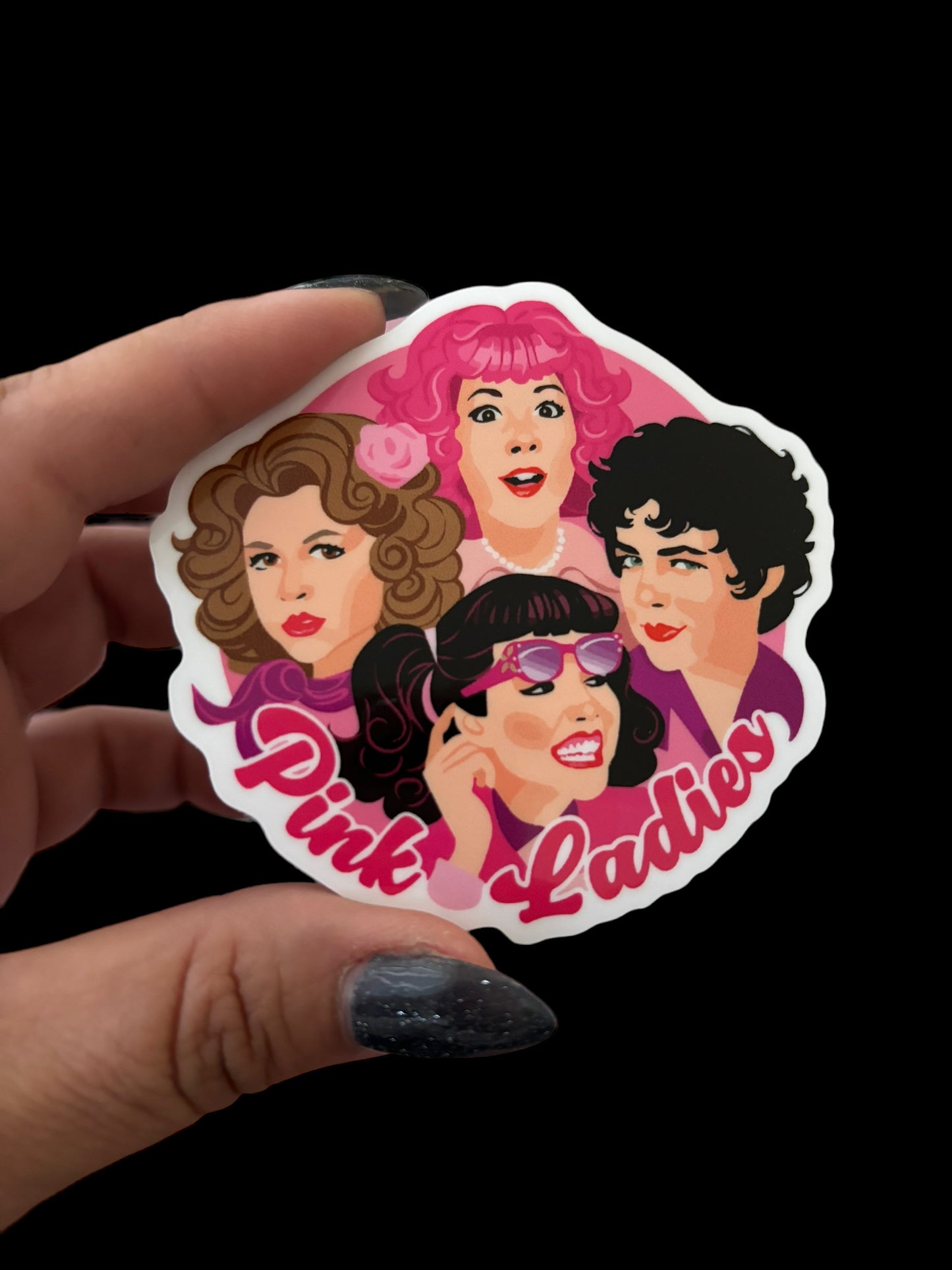 Pink Ladies Vinyl Sticker