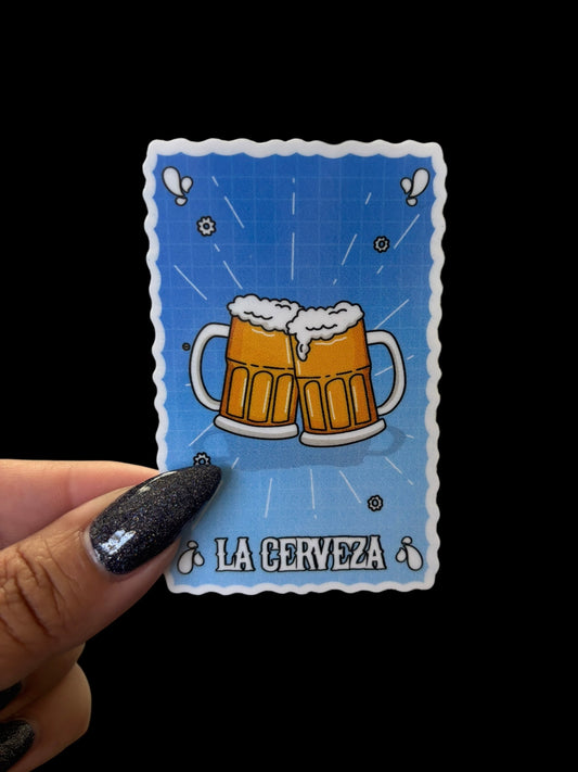 La Cerveza Vinyl Sticker