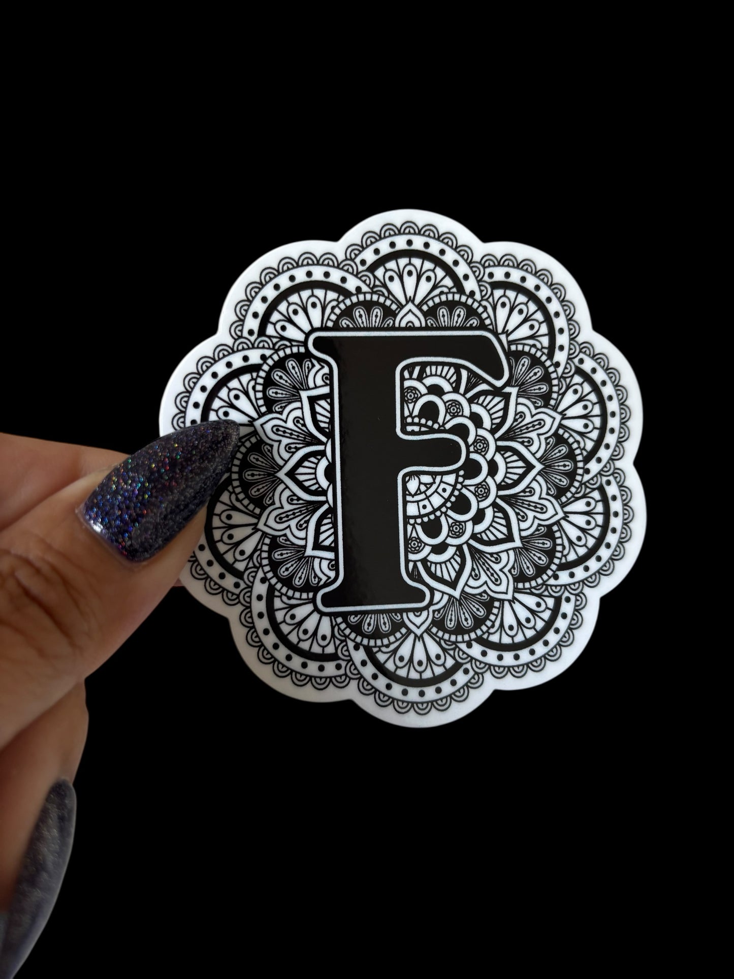 F Vinyl Sticker