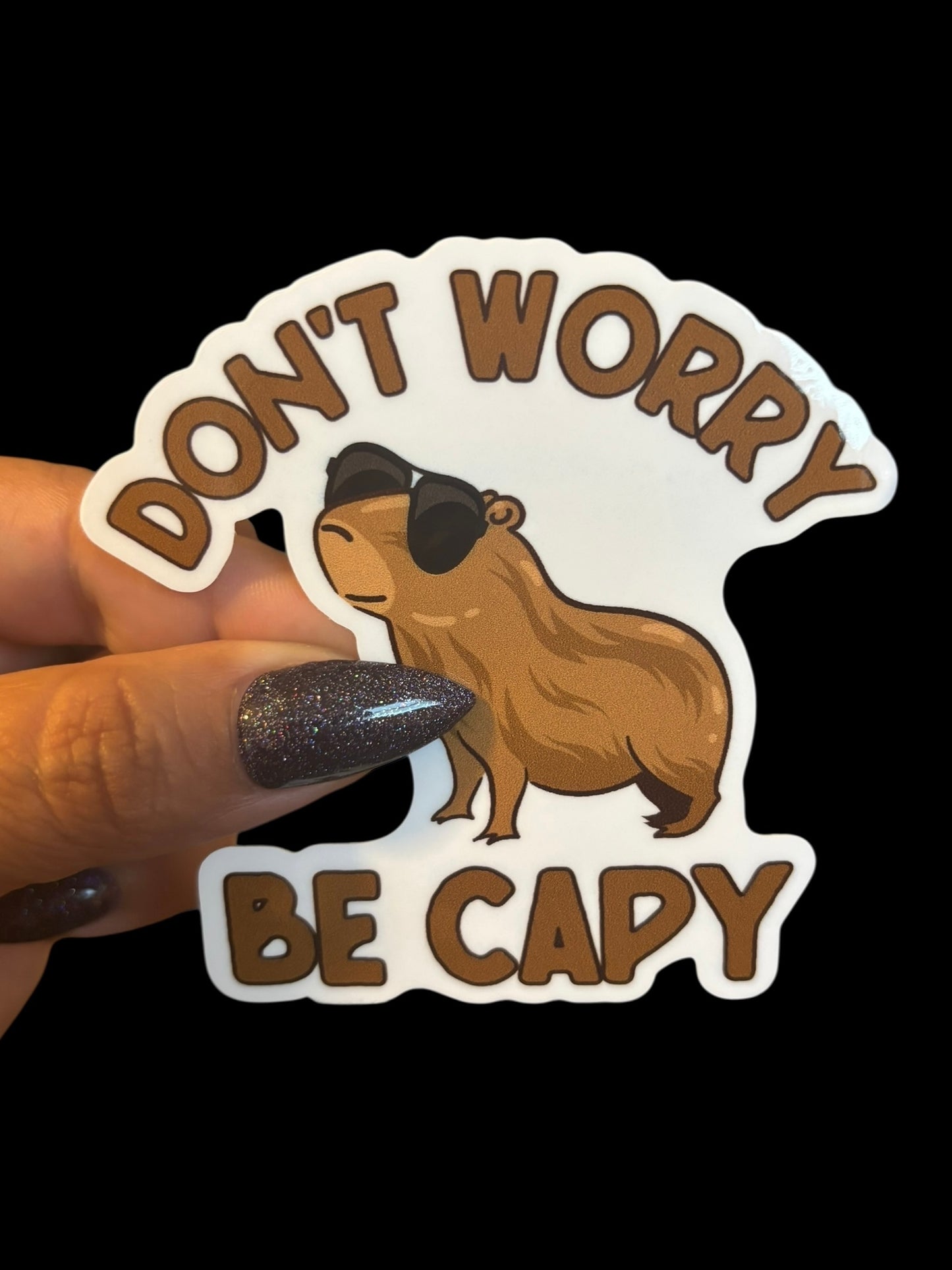 Don’t worry be capy Sticker
