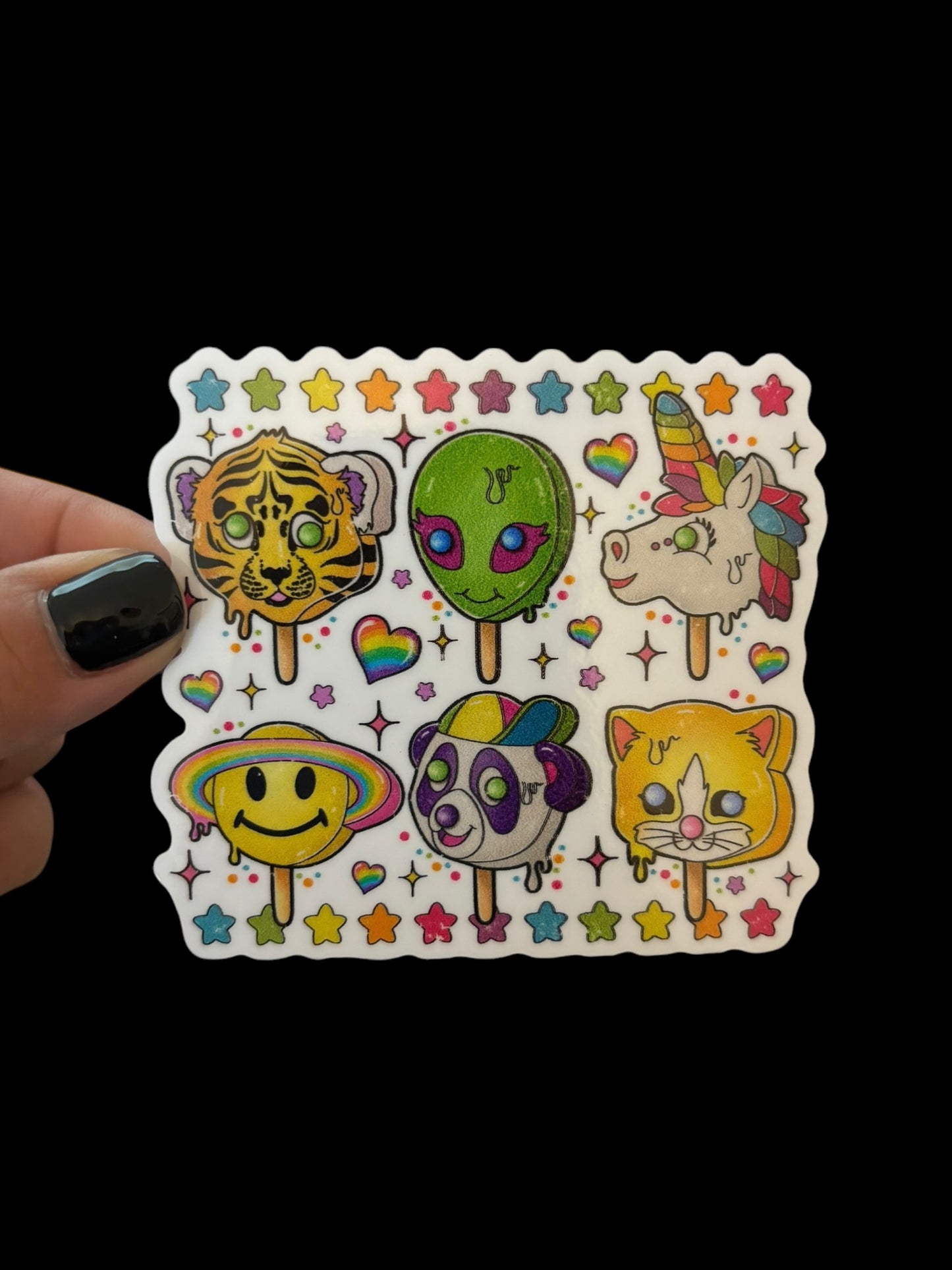 Lisa Frank popsicles Sticker