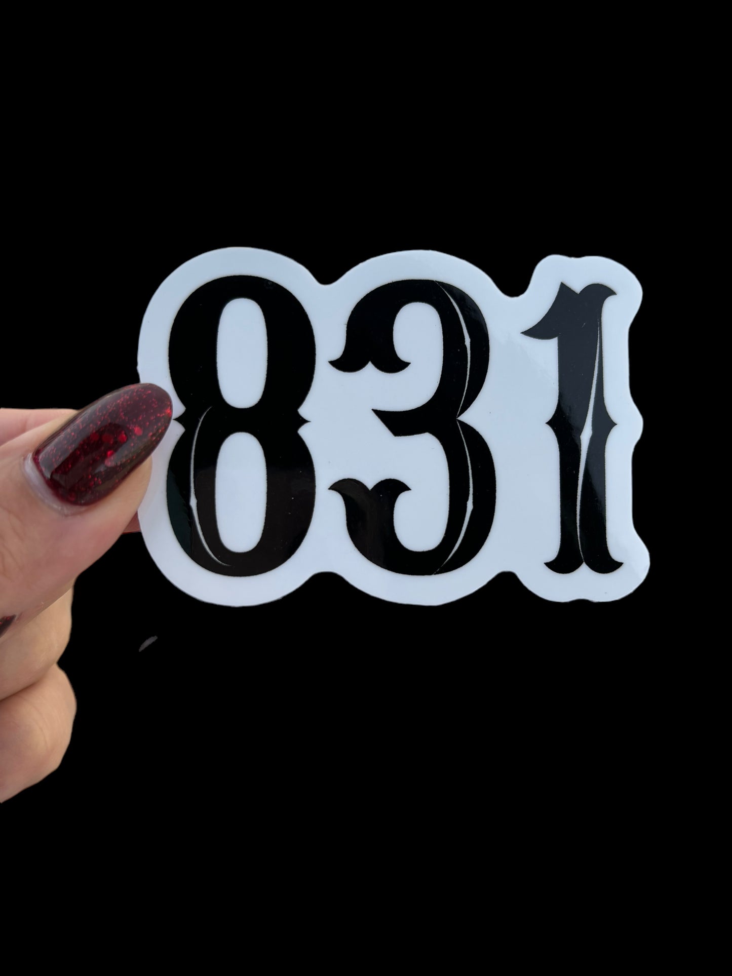 831 Area Code Sticker
