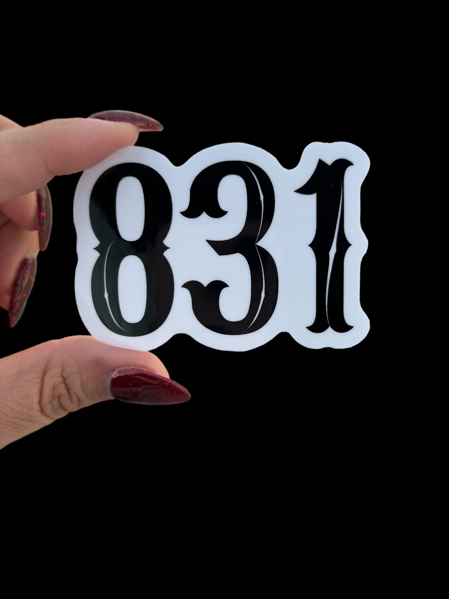 831 Area Code Sticker