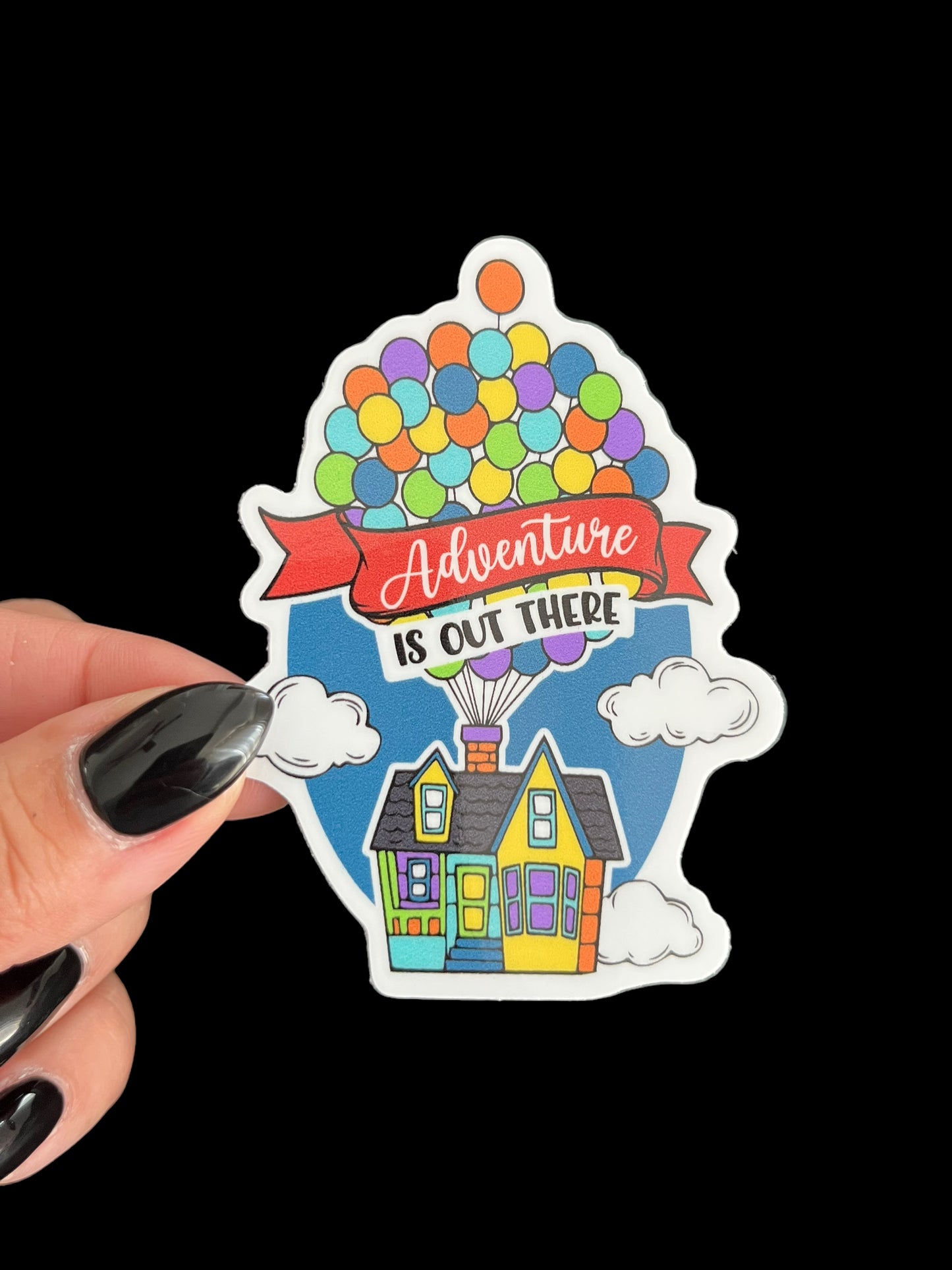Adventure Is Out There Sticker