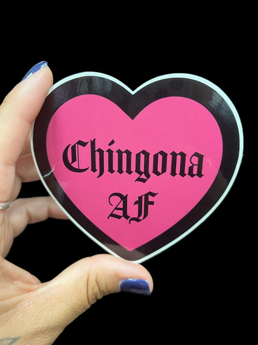 Chingona AF {Pink} Sticker