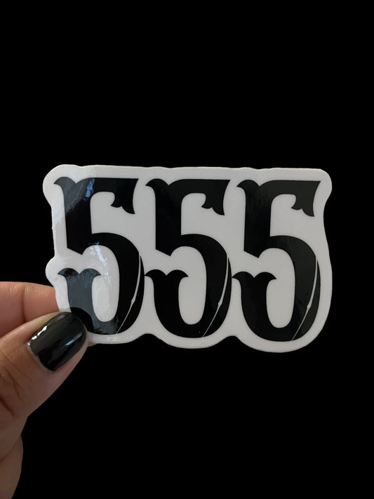 555 Angel/Spirit number Sticker