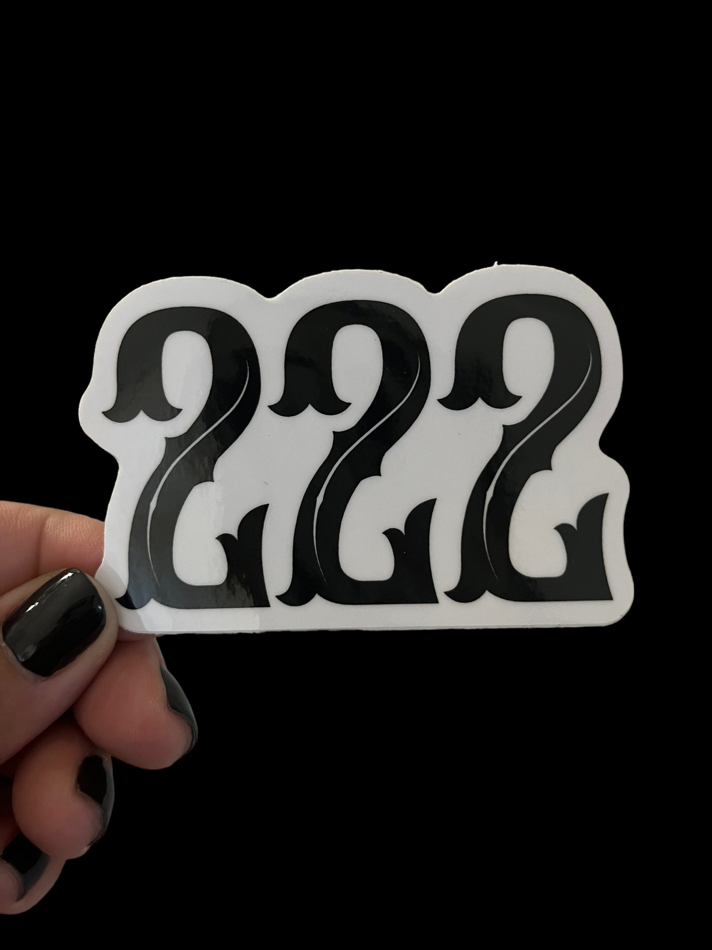 222 Angel/Spirit number Sticker