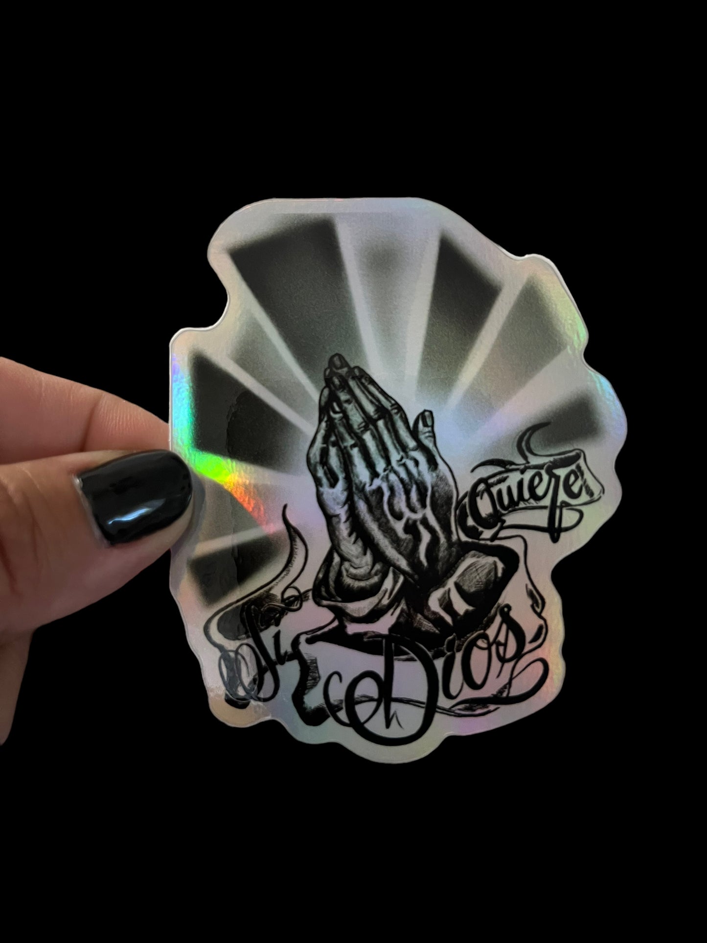 Si Dios Quiere (Holographic) Sticker
