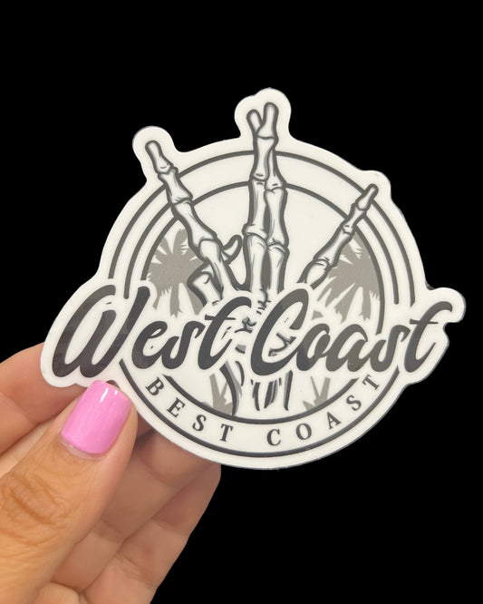 West Coast Best Coast {Version 2} Sticker