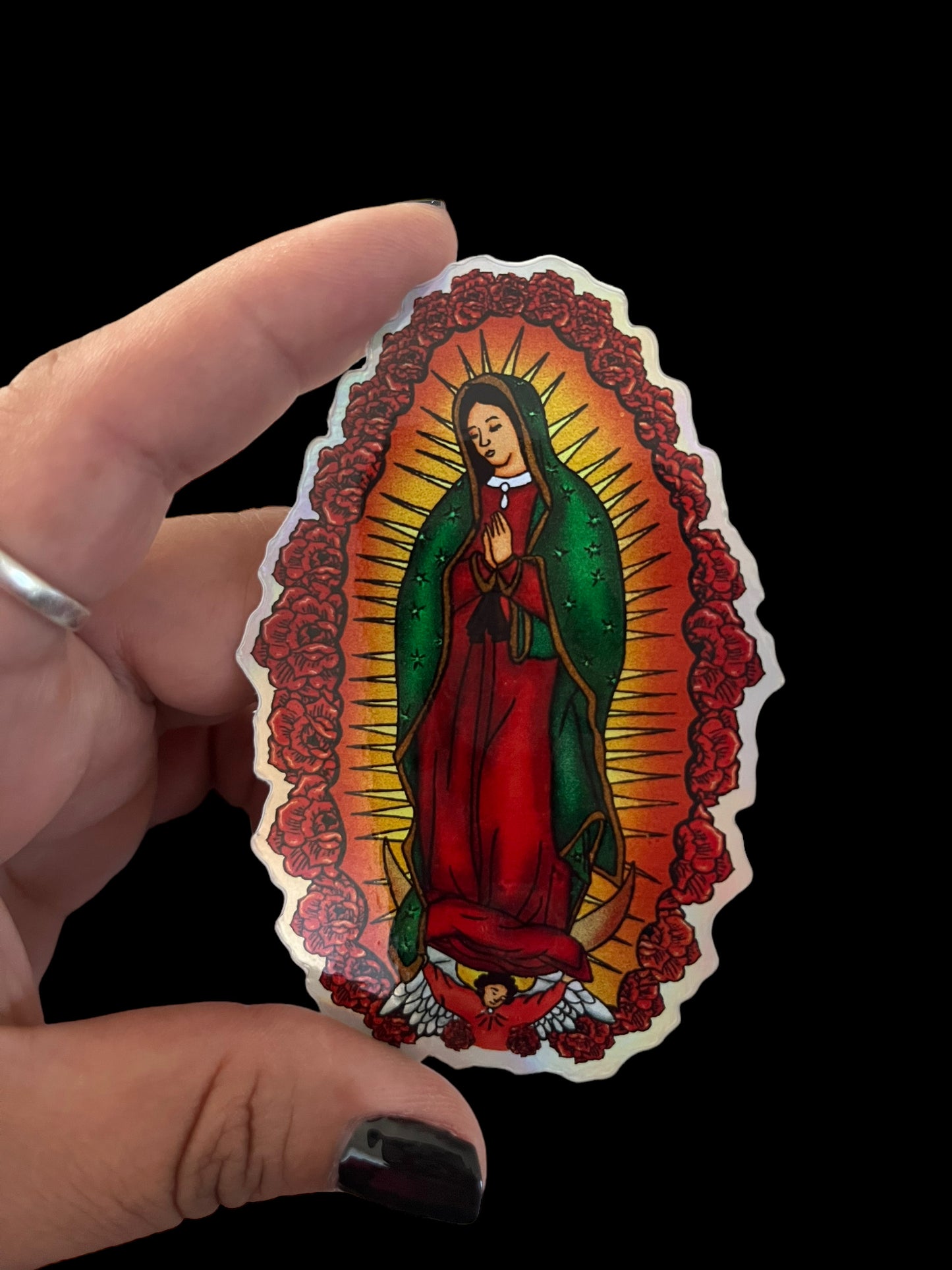 Virgen de Guadalupe (holographic) sticker