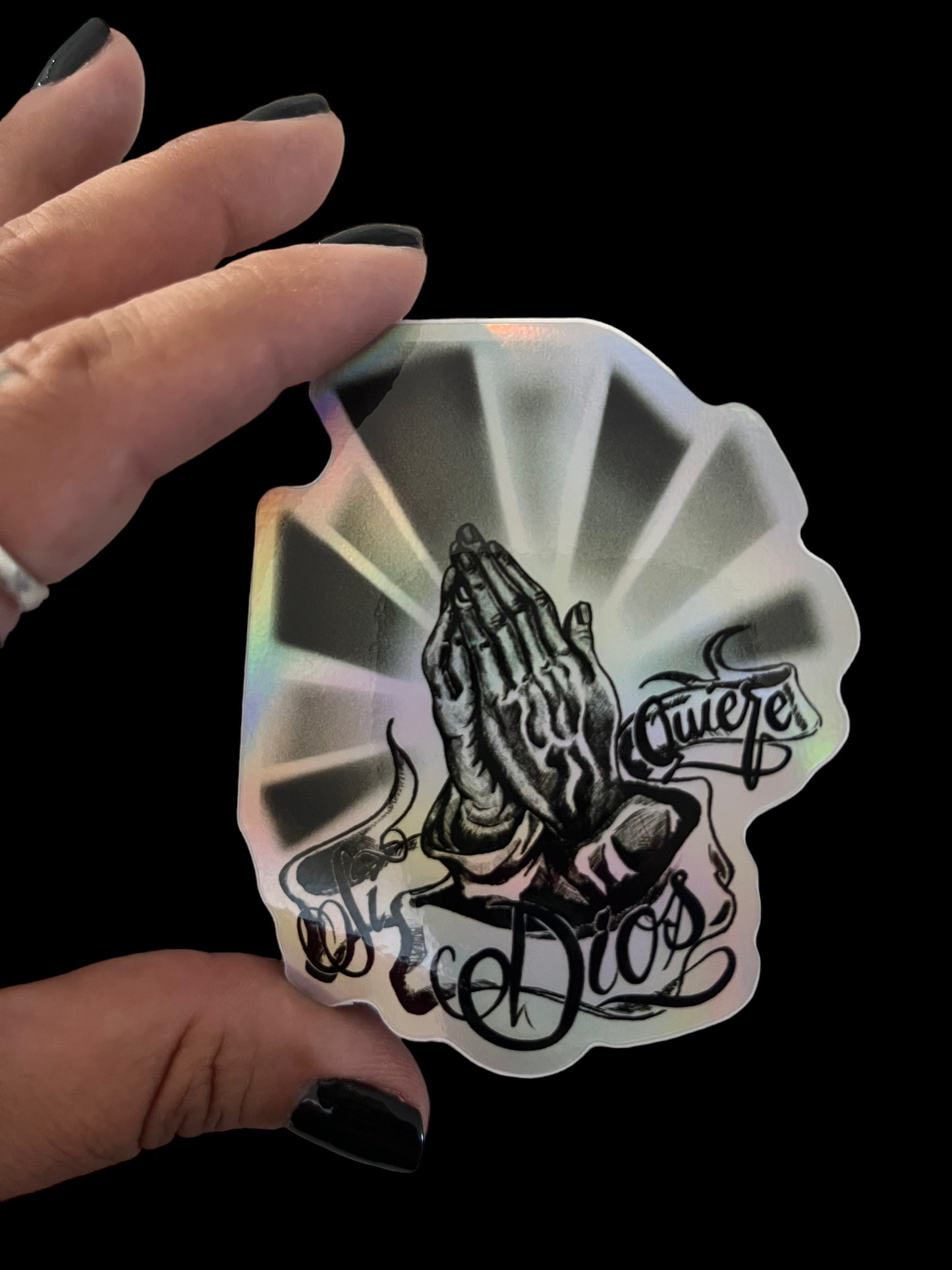 Si Dios Quiere (Holographic) Sticker