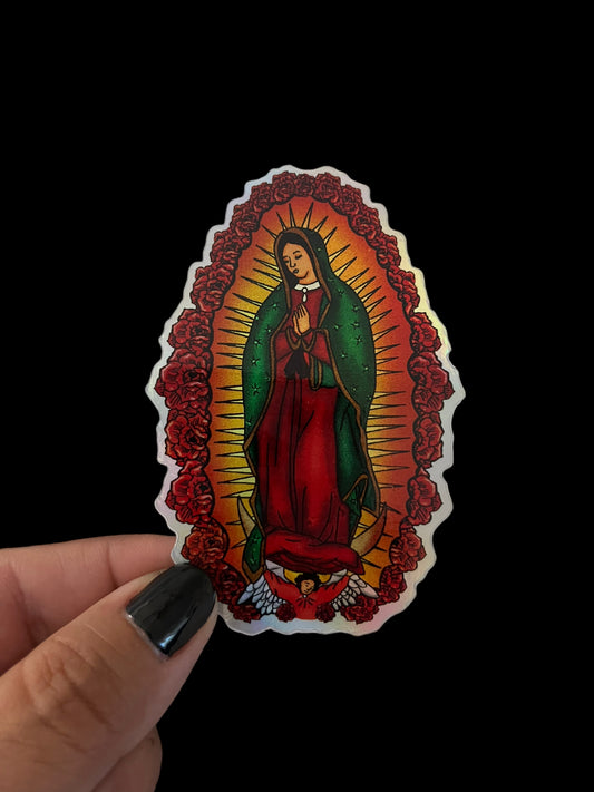 Virgen de Guadalupe (holographic) sticker