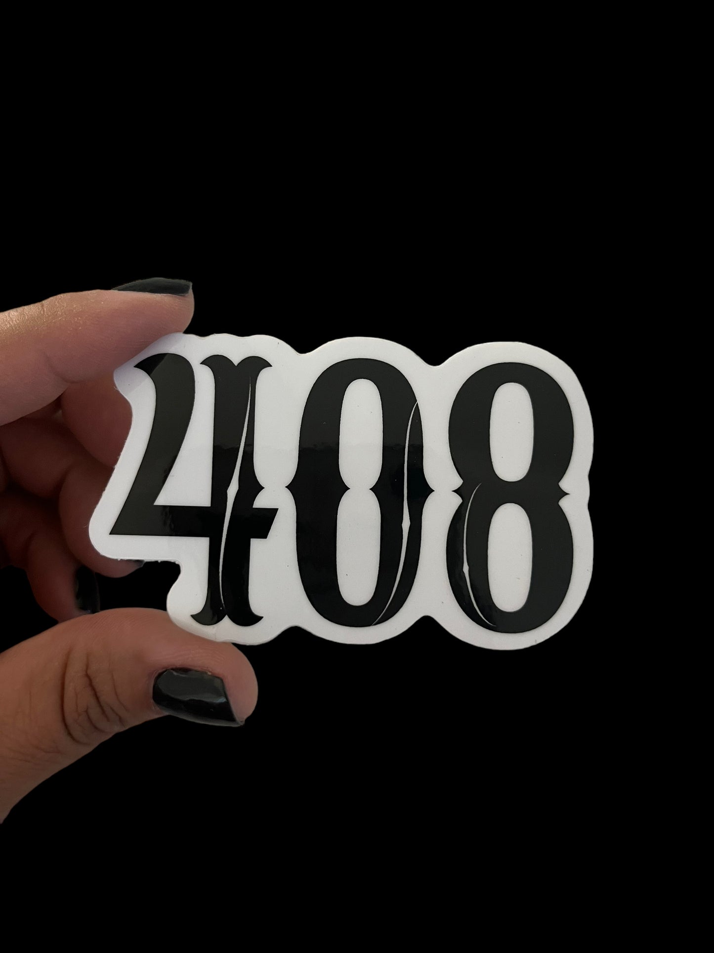 408 Area Code Sticker