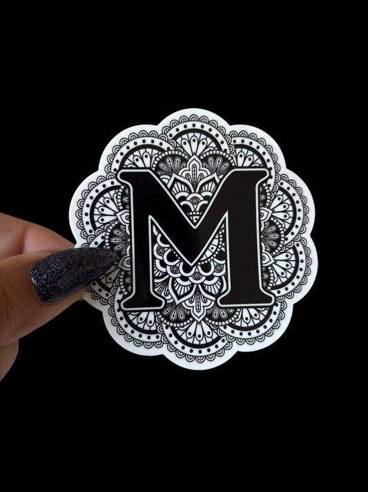M Vinyl Sticker