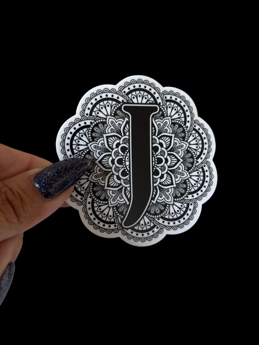 J Vinyl Sticker