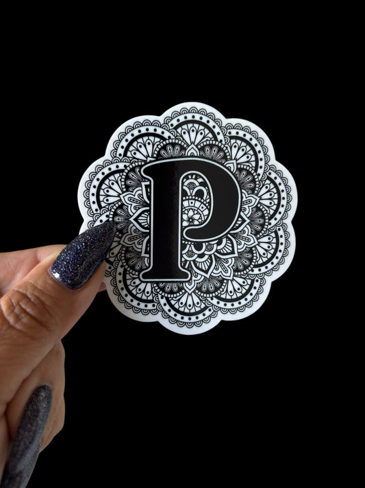 P Vinyl Sticker