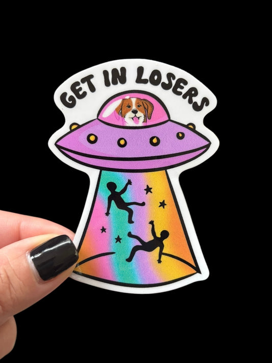 Get in Losers Sticker (Dog)