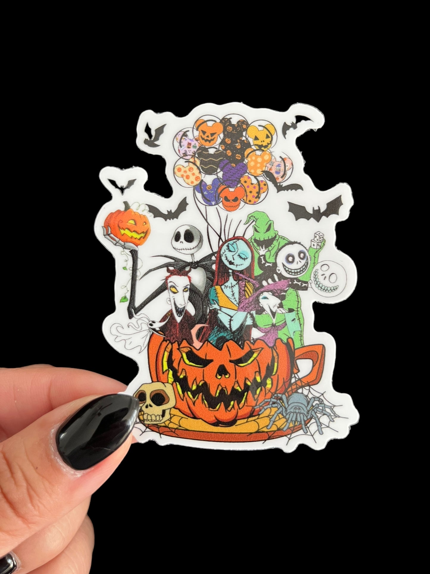 Nightmare Before Christmas Tea Cup Sticker