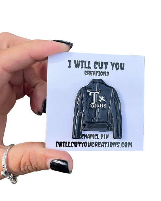 T Birds enamel pin